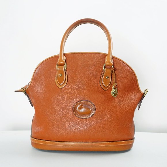 Dooney & Bourke Shoulder Bag Satchel, All Weather Leather, Tan - Picture 1 of 11